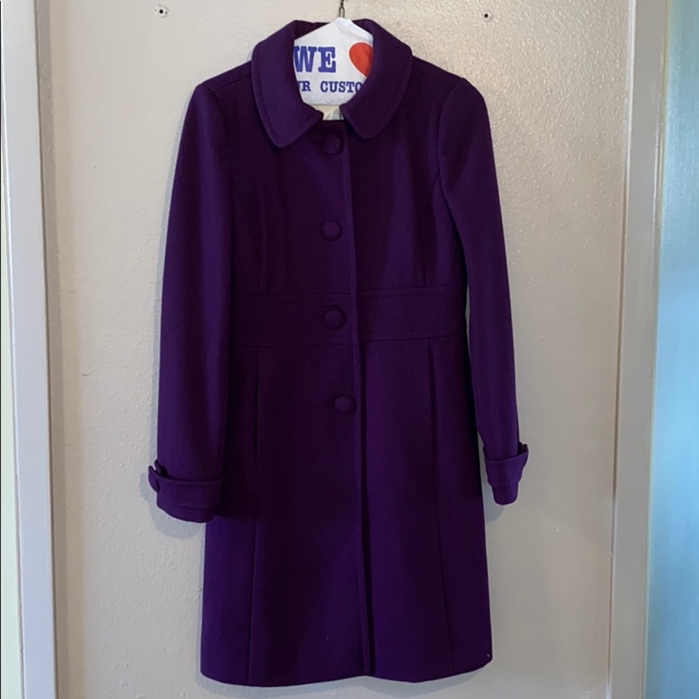 J. Crew purple coat 🧥